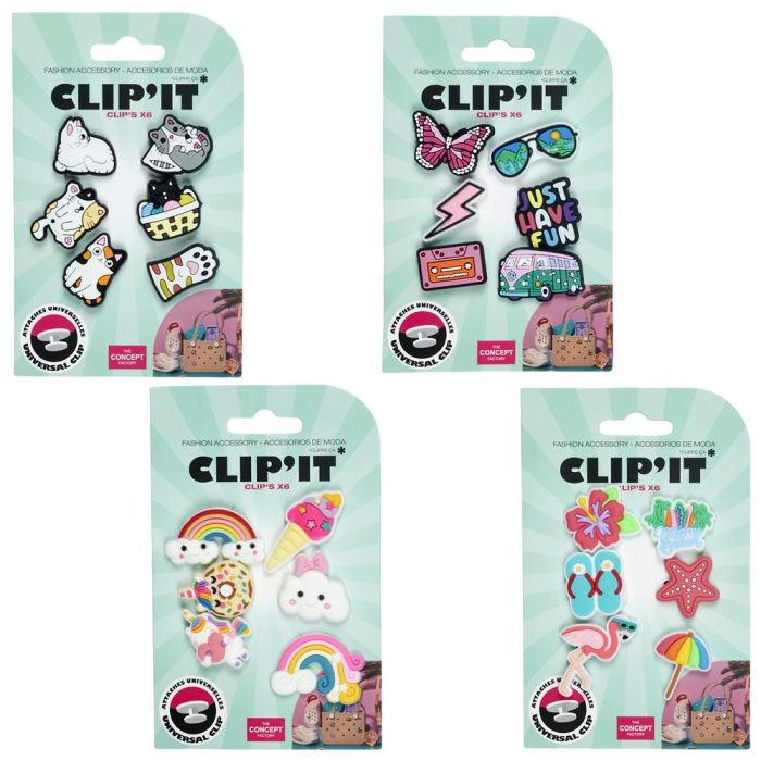 Juego De 6 Charms Clip It Home Deco Factory 4
