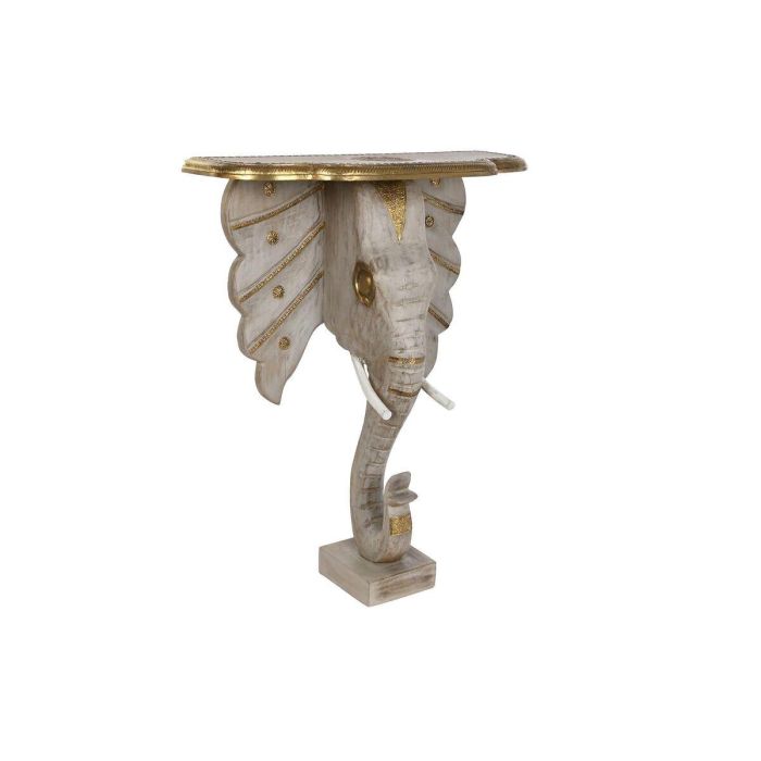 Recibidor DKD Home Decor Blanco Gris Dorado 80 x 30 x 96 cm Elefante Recibidor DKD Home Decor Blanco Gris Dorado 80 x 30 x 96 cm Elefante