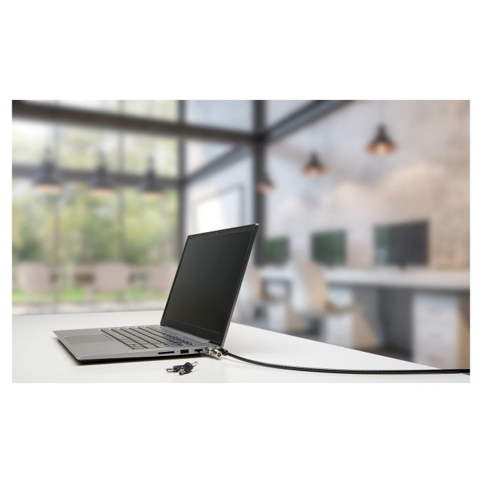 Kensington Candado para Portátil NanoSaver Keyed con Llave, Cable de Acero al Carbono de 1.8m, Negro 2