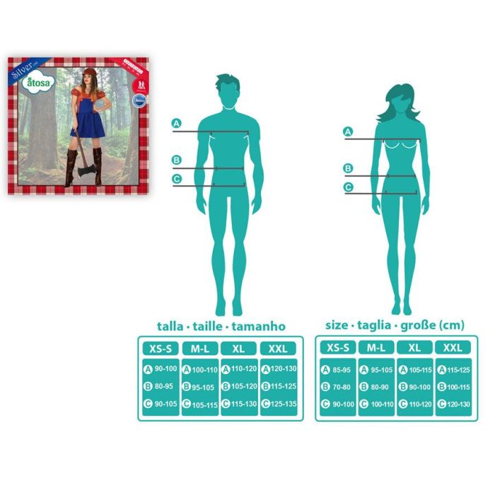 Disfraz de Leñadora Mujer Adulto XS-S - Multicolor, Completo con Vestido y Gorro de Polyester para Fiestas y Carnaval 1 Disfraz de Leñadora Mujer Adulto XS-S - Multicolor, Completo con Vestido y Gorro de Polyester para Fiestas y Carnaval 1