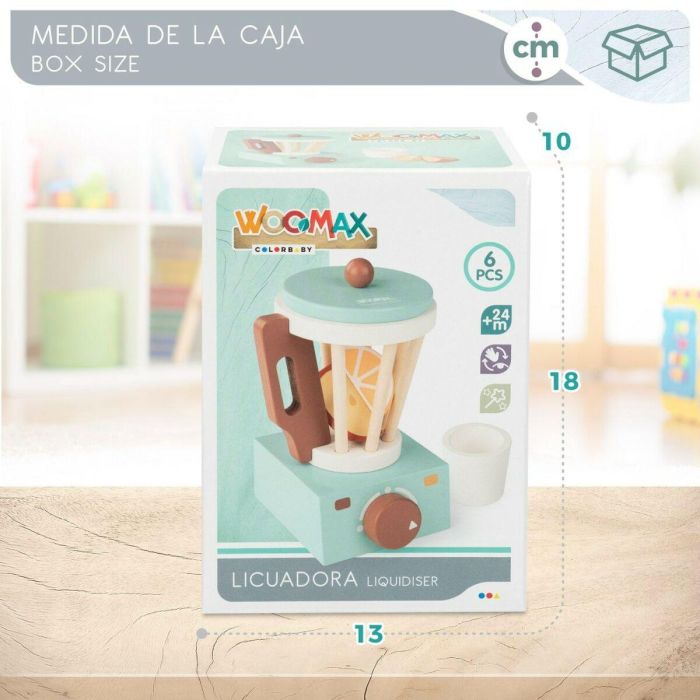 Licuadora de juguete Woomax 6 Piezas 11,5 x 17,5 x 11,5 cm (6 Unidades) 1 Licuadora de juguete Woomax 6 Piezas 11,5 x 17,5 x 11,5 cm (6 Unidades) 1