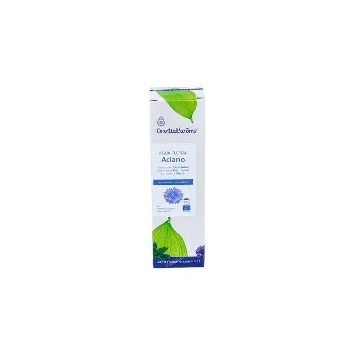 ESENTIAL AROMS Hidrolato de Aciano 120ml Bio, loción tónica facial hidratante y calmante para pieles secas