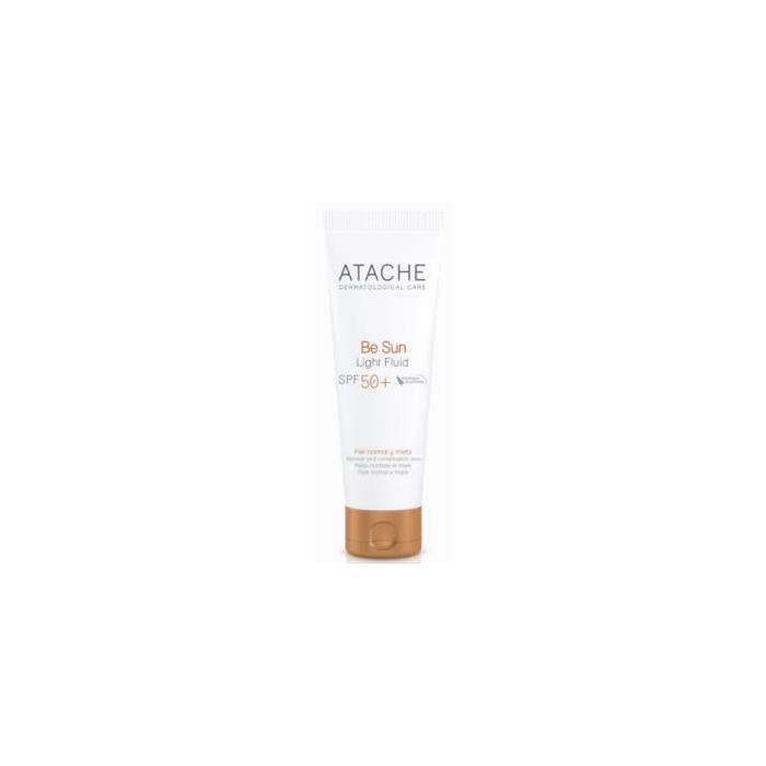 ATACHE Be Sun Light Fluid Spf 50+ 50ml Fotoprotección Piel Mixta y Normal Resistente Agua Antioxidante Antienvejecimiento