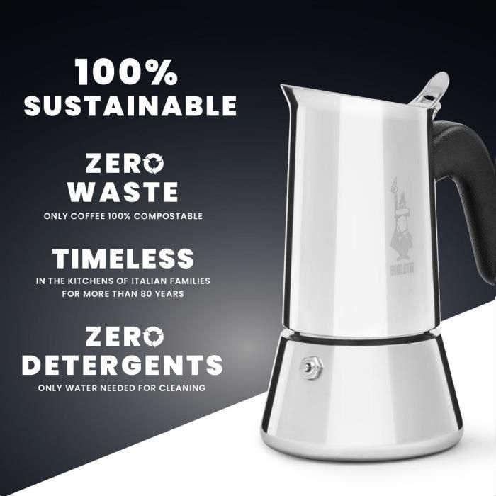 Bialetti 0007255/CNNP BIA8006363028929 Cafetera italiana de Acero 3 Bialetti 0007255/CNNP BIA8006363028929 Cafetera italiana de Acero 3