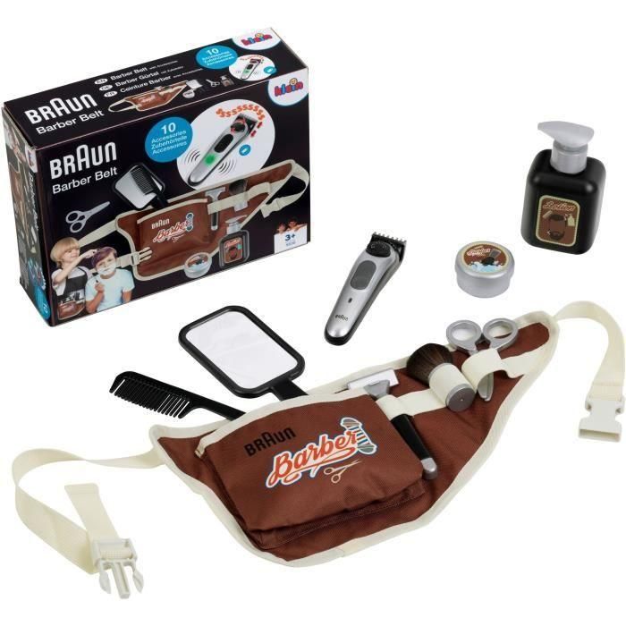 Cinturón de barbero - KLEIN - 5838 - Con cortapelos electrónico y accesorios - A partir de 3 años Cinturón de barbero - KLEIN - 5838 - Con cortapelos electrónico y accesorios - A partir de 3 años