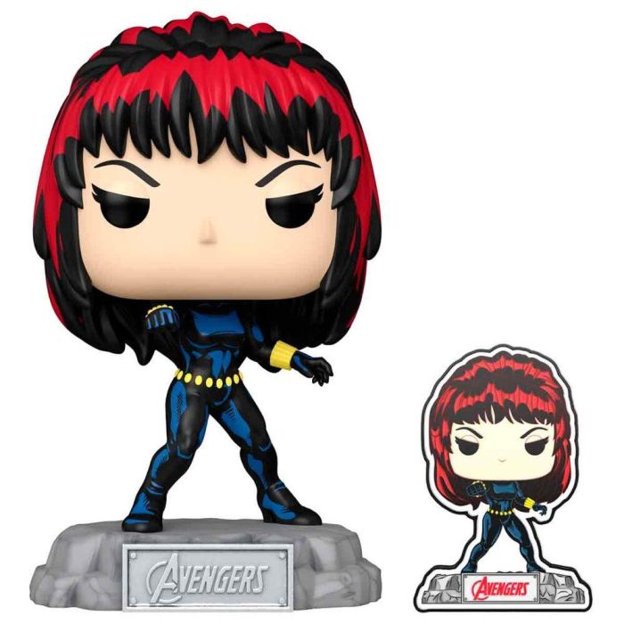 Figura POP Marvel Avengers 60th Anniversary Comic Black Widow with Pin Exclusive 1