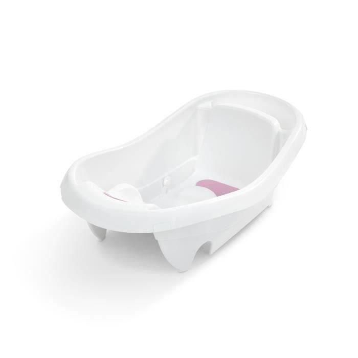 Ingenuity ING00129144171387 Bañera Deluxe Rosa con Hamaca para Bebé, de 0 a 3 años 2