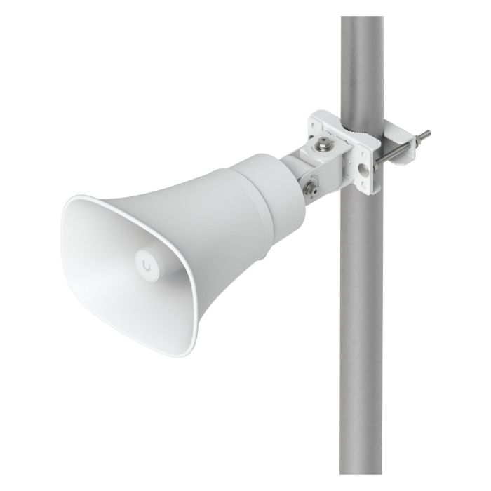 Ubiquiti (UI) UP-AI-Horn-Speaker-W Altavoz IP66 para Exterior de 1 vía, Alimentación PoE, 120 dB, Montaje en Pared, Blanco