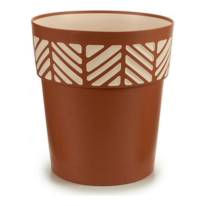 Maceta plástico Orfeo 30 cm terracota Stefanplast - 11,8 L con reserva de agua (6 Unidades) Maceta plástico Orfeo 30 cm terracota Stefanplast - 11,8 L con reserva de agua (6 Unidades)