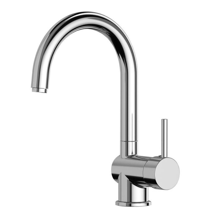 Edm Grifo monomando de cocina caño alto serie Algarve, cromado, latón y zinc, cartucho cerámico, 5,7x11,3x31cm Edm Grifo monomando de cocina caño alto serie Algarve, cromado, latón y zinc, cartucho cerámico, 5,7x11,3x31cm