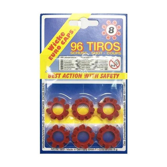 Fulminantes 12 aros de 8 tiros blister (caja 40 blister) 2 Fulminantes 12 aros de 8 tiros blister (caja 40 blister) 2