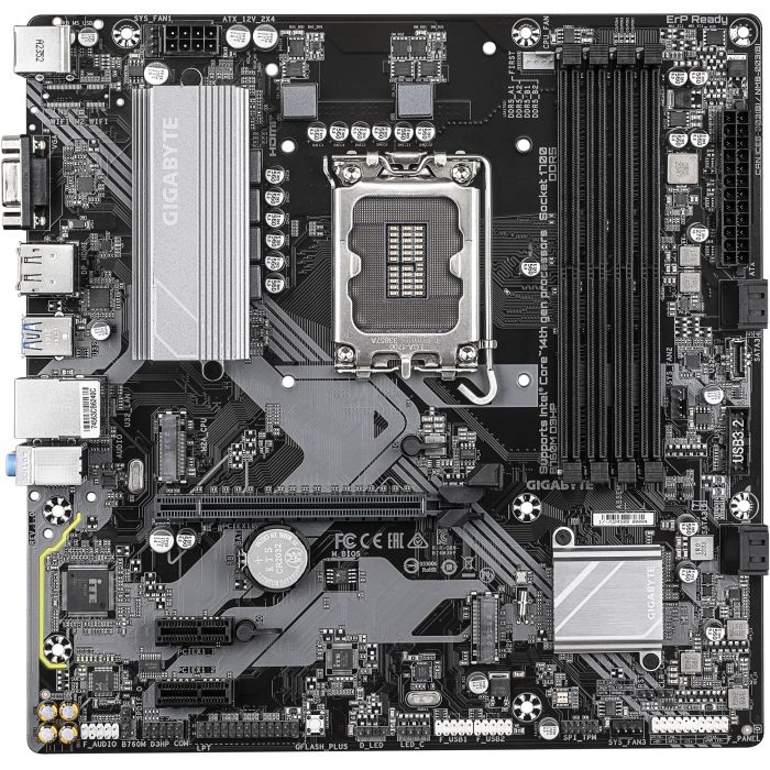 Gigabyte GA-B760M D3HP (1700) (D) Placa base Micro-ATX para procesadores Intel LGA 1700 1 Gigabyte GA-B760M D3HP (1700) (D) Placa base Micro-ATX para procesadores Intel LGA 1700 1