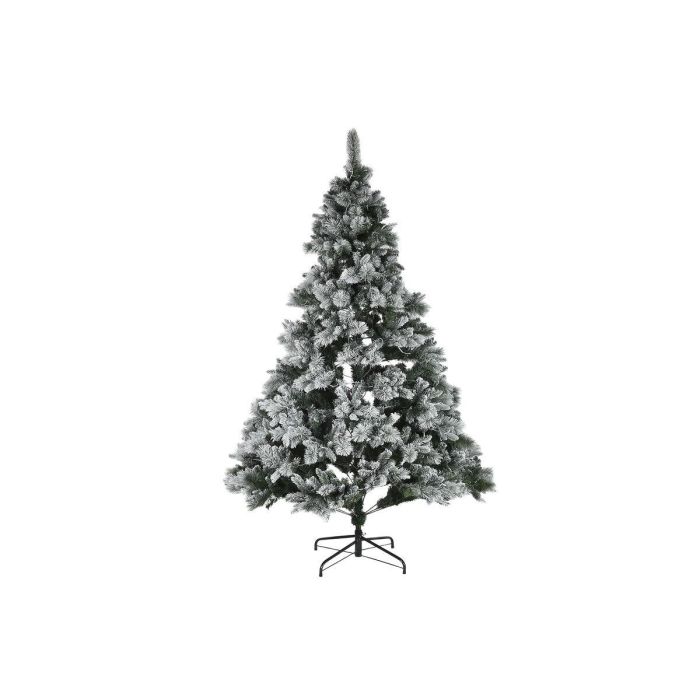 DKD Home Decor Árbol de Navidad Alpina Nevado con Luz LED Cálida 240 cm Alto 155 cm Ancho Verde 1708 Ramas Desmontable 4 DKD Home Decor Árbol de Navidad Alpina Nevado con Luz LED Cálida 240 cm Alto 155 cm Ancho Verde 1708 Ramas Desmontable 4