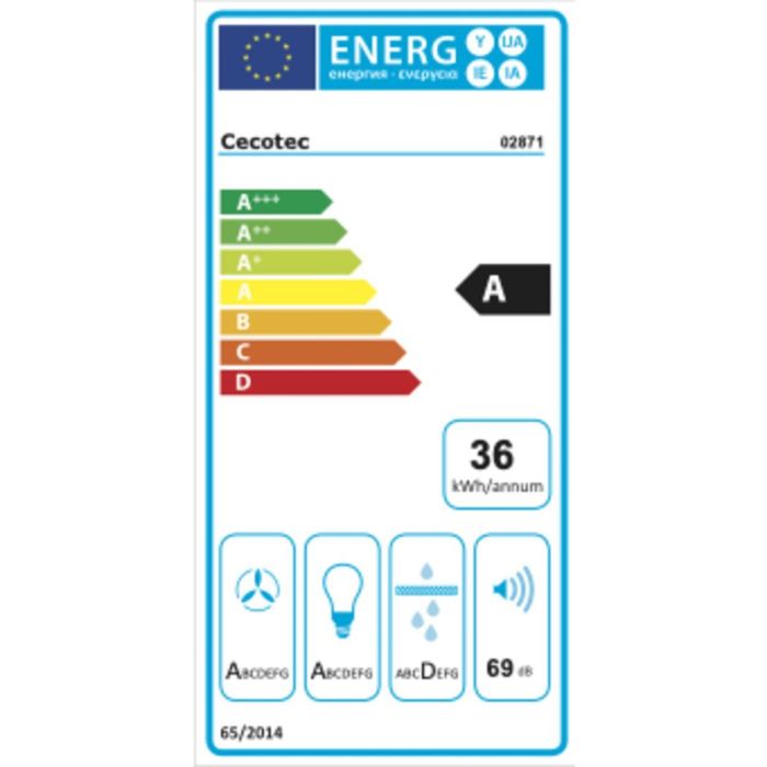 Campana Convencional Cecotec Bolero Flux PM 606500 Negro 60 cm 7 Campana Convencional Cecotec Bolero Flux PM 606500 Negro 60 cm 7