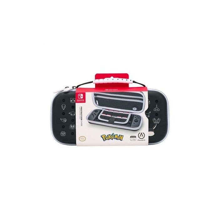 Power A 1522749-01 Estuche Protector Compacto para Nintendo Switch OLED, Switch y Switch Lite Pikachu Negro/Plata 10
