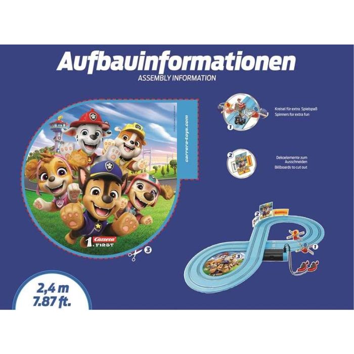 Pista carrera paw patrol on the track (chase+marshall) first race (2,4m) 4 Pista carrera paw patrol on the track (chase+marshall) first race (2,4m) 4