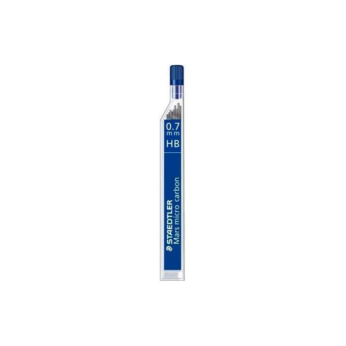 Staedtler Minas Mars Micro Carbon 0.7 mm HB, Estuche con 12 Unidades (12 Unidades)