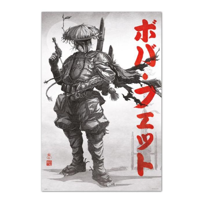 ERIK Poster Star Wars Vision Boba Fett 91,5x61cm Papel Brillo Alta Calidad 150gr