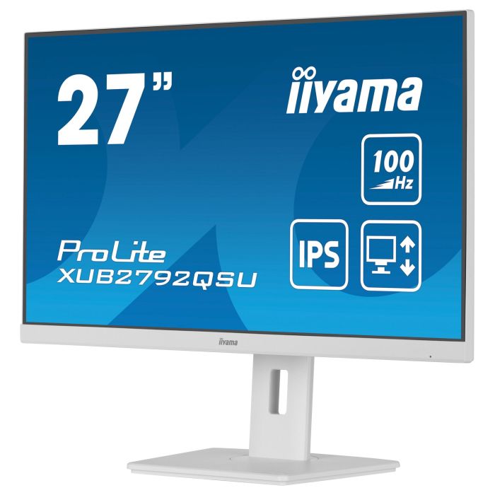 Iiyama Monitor XUB2792QSU-W6 27" WQHD (2560x1440) 100Hz IPS Blanco 8
