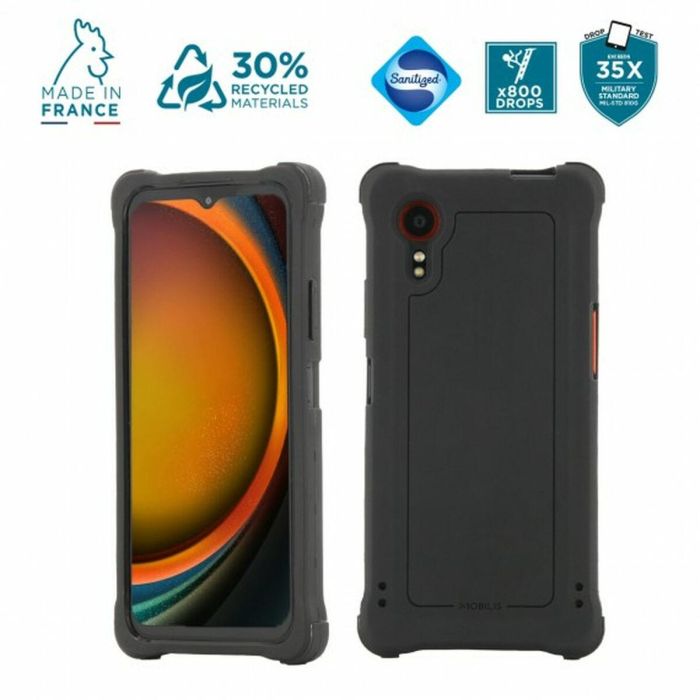 Funda para Móvil Mobilis 054016 Negro Gris 1 Funda para Móvil Mobilis 054016 Negro Gris 1