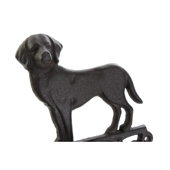 DKD Home Decor Campana de Hierro Colado con Cuerda para Terraza y Jardín Marrón Oscuro, Pack de 2 Unidades, 15x24x14 cm 1