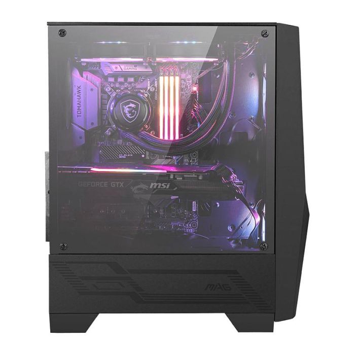 MSI FORGE 100R Caja de PC Midi Tower Negra con Ventana Lateral e Iluminación RGB