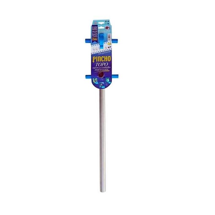 Pincho topo de aluminio aspira la arena por succion diámetro 23mm (79x17x8cm) Pincho topo de aluminio aspira la arena por succion diámetro 23mm (79x17x8cm)