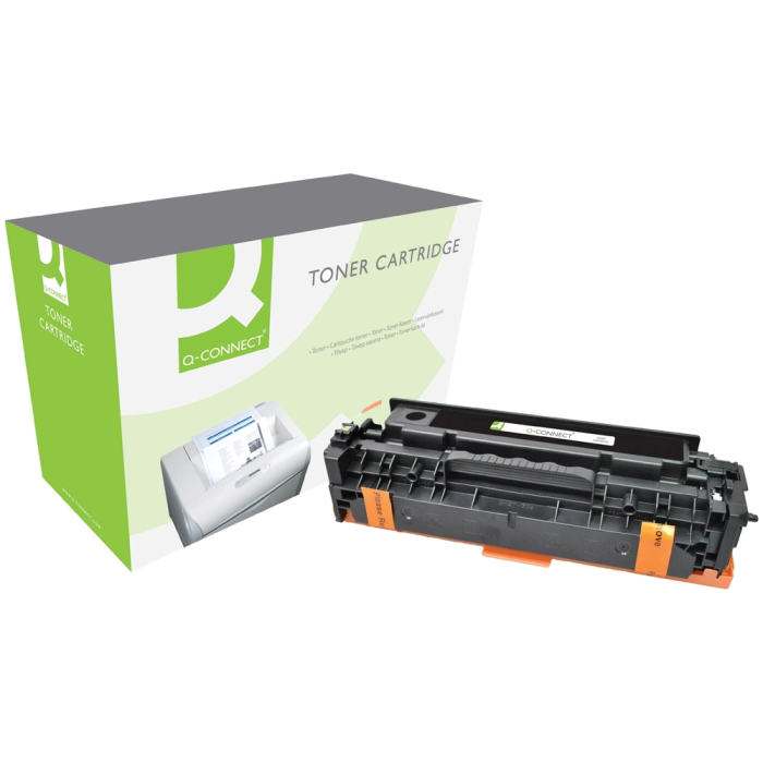 Q-connect CE411A Toner Compatible HP Color LaserJet M351a / 451dn / 451dw / 451nw / 375nw / 475dn / 475dw Cian 2.600 páginas 1