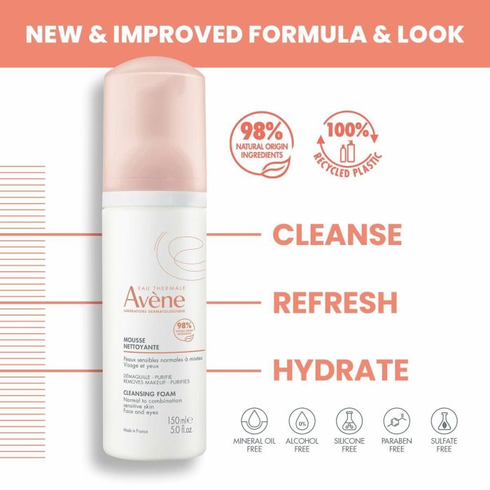 Desmaquillante Facial Avene Espuma