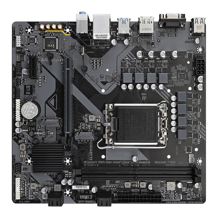 GIGABYTE B760M E Placa Base Intel B760 LGA 1700 DDR5 ATX para Procesadores Intel 14ª/13ª/12ª Generación 3