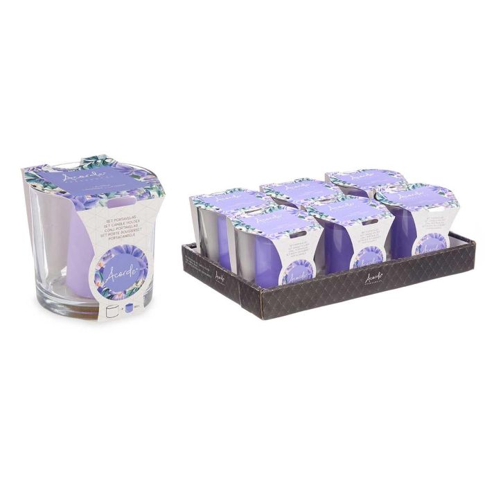 Portavela Taco Vela Lavanda Acorde 10CM (6 Unidades) 2 Portavela Taco Vela Lavanda Acorde 10CM (6 Unidades) 2