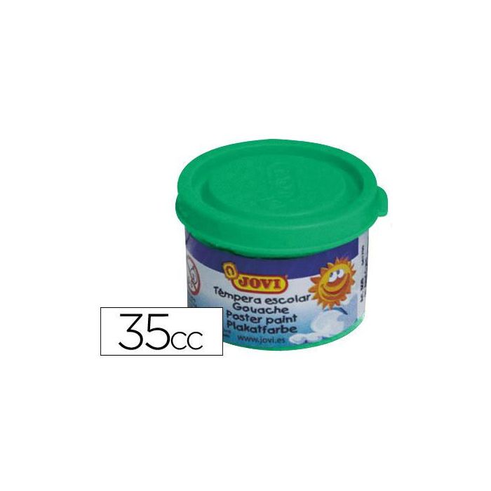 Témperas Jovi 50317 Verde Madera Papel Tela Cartulina 35 ml 5 Unidades