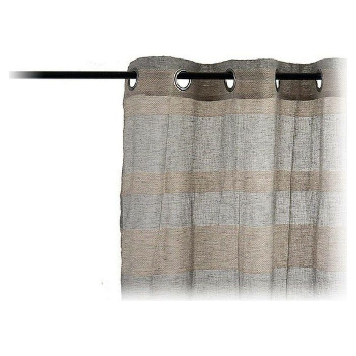Giftdecor Cortina 140x260 cm 8 Anillas Gris Beige (6 Unidades)
