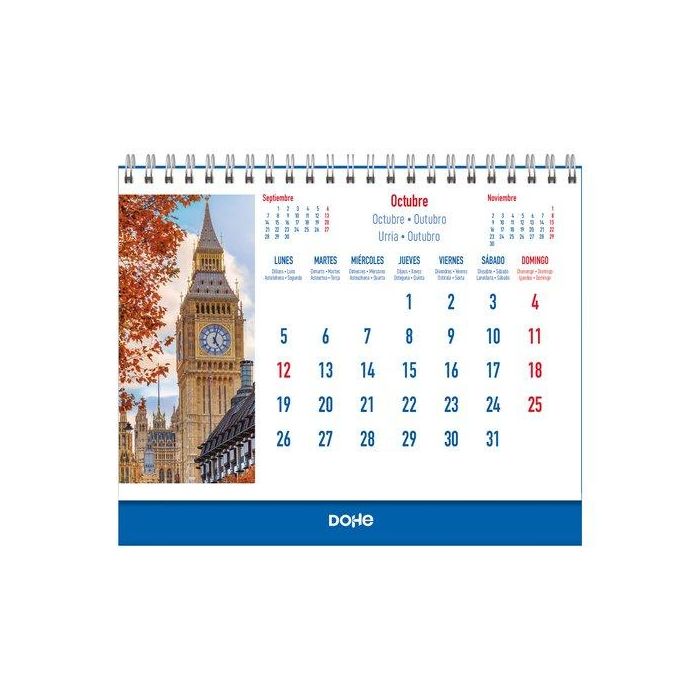 Calendario (2026) Dohe Sobremesa Imagenes Mensual Para Escribir 150X210 Ciudades