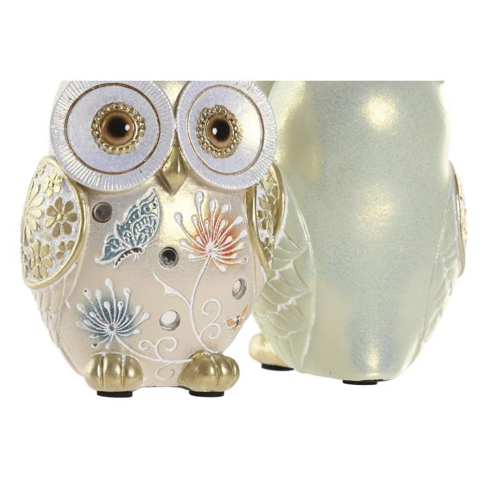 Figura Cottage DKD Home Decor Verde Beige 5 x 10 x 7 cm (4 Unidades) 2