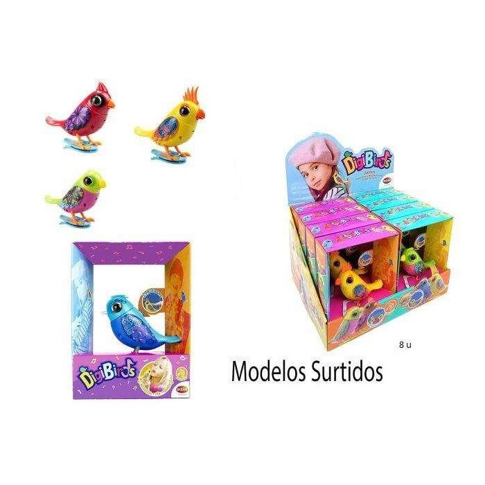 Pajaro cantarin digibirds 8,5 cm pack de 1 mod sdos con mas de 30 melodias. exp 8 piezas. - modelos surtidos 3 Pajaro cantarin digibirds 8,5 cm pack de 1 mod sdos con mas de 30 melodias. exp 8 piezas. - modelos surtidos 3