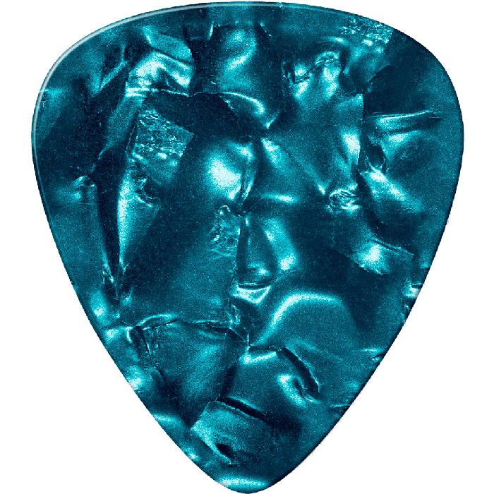 Dunlop Pack 72 Púas Genuine Celluloid Classic Turquesa - Thin 2