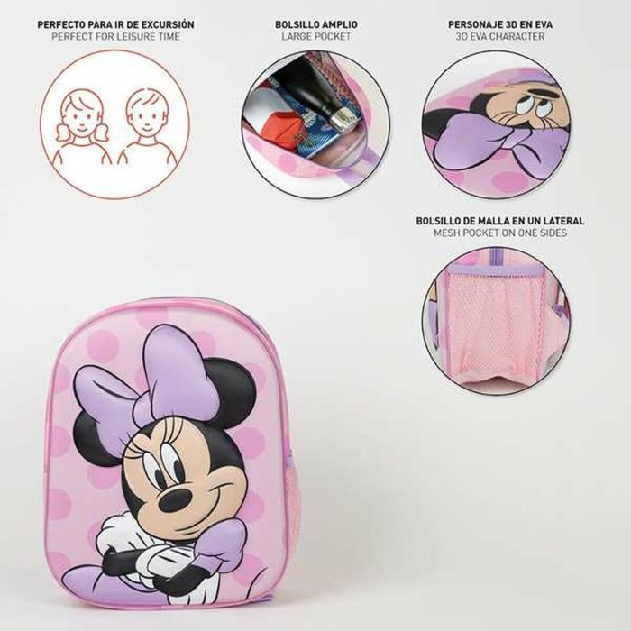 Mochila infantil 3D minnie 25.0 x 31.0 x 10.0 cm 3 Mochila infantil 3D minnie 25.0 x 31.0 x 10.0 cm 3