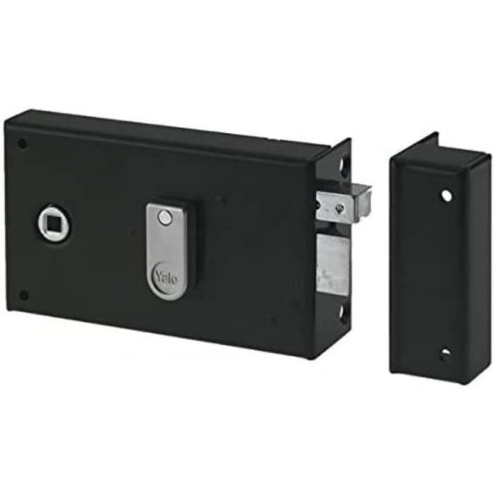 Yale YAH36D Cerradura horizontal de superficie con ruedecilla Caqui - 2 llaves Versión Derecha 1