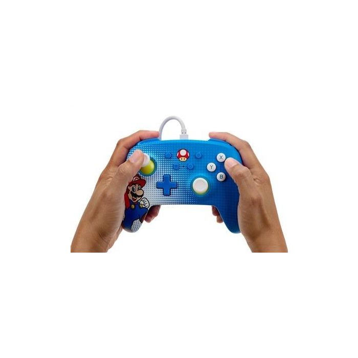 Power A 1522660-01 Mando con Cable para Nintendo Switch - Diseño Mario Pop Art, Compatible con Switch OLED y Switch 2 Power A 1522660-01 Mando con Cable para Nintendo Switch - Diseño Mario Pop Art, Compatible con Switch OLED y Switch 2