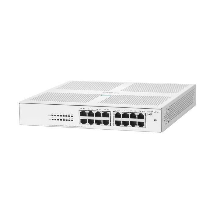 Hewlett Packard Enterprise 1430 Switch No Gestionable Gigabit 16 Puertos plug-and-play para Pequeñas Empresas Aruba Instant On