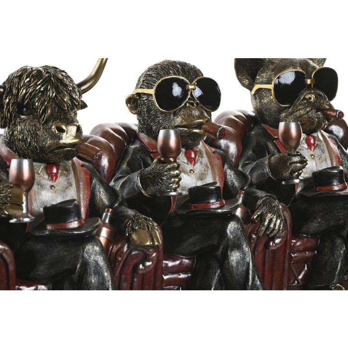 Figura Moderno DKD Home Decor Dorado Marron 22.5 x 26.5 x 18 cm (3 Unidades) 1 Figura Moderno DKD Home Decor Dorado Marron 22.5 x 26.5 x 18 cm (3 Unidades) 1