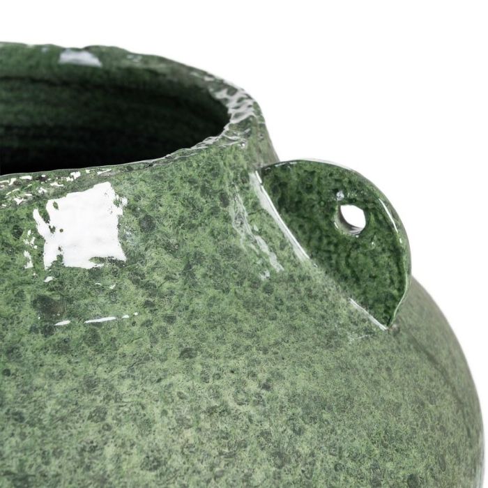 Jarrón Verde Cerámica Decoración 40 X 40 X 22 cm