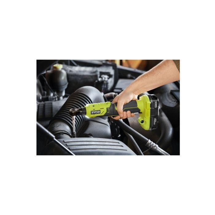 Clave de trinquete de 18V - accesorio cuadrado de 3/8 '' - 60 nm - entregado con 1 punta de extensión 3 Clave de trinquete de 18V - accesorio cuadrado de 3/8 '' - 60 nm - entregado con 1 punta de extensión 3