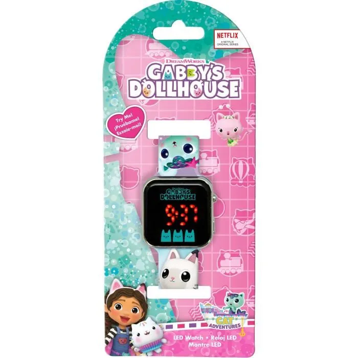 Kids Licensing Reloj GD00077 La Casa de Gabby LED Digital para Niños con Fecha Correa Dibujada +3 años 1 Kids Licensing Reloj GD00077 La Casa de Gabby LED Digital para Niños con Fecha Correa Dibujada +3 años 1