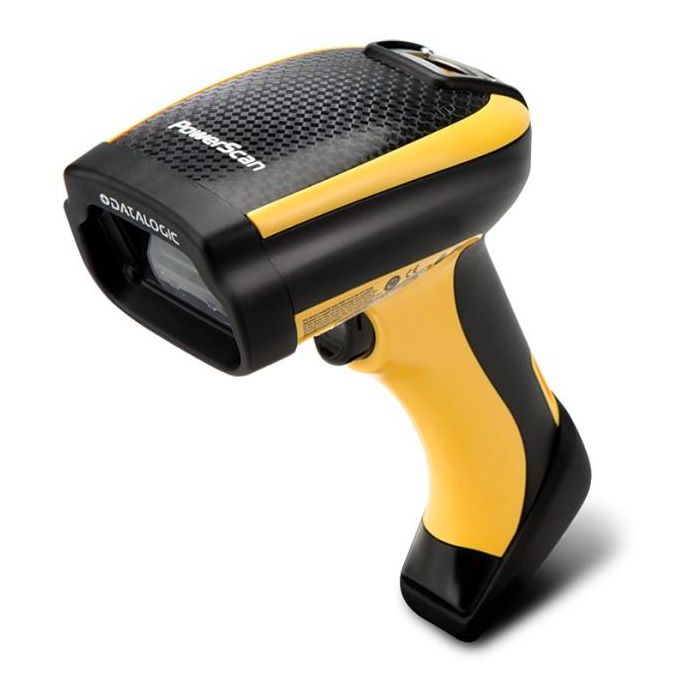 Datalogic PowerScan PM9100 M9100 433 RB - Lector de códigos de barras portátil 1D inalámbrico, 433 MHz, IP65