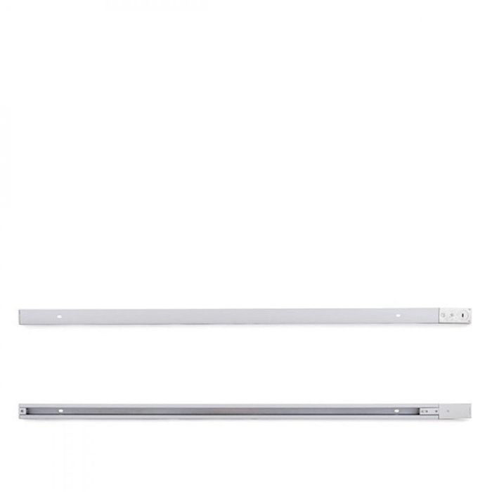 HO-218000CARRIL-T-W Carril Bifásico para Focos LED de 1M en Blanco. Perfil de Aluminio. Permite el desplazamiento de luminarias. 3