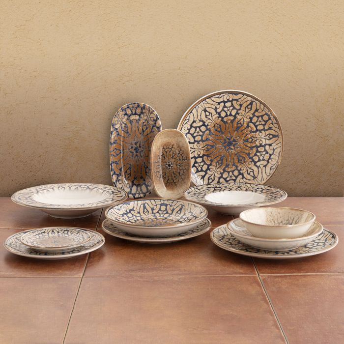 Plato para Pizza Bidasoa Deneb Hydrozero Marrón Cerámica Ø 30 cm (6 Unidades) 5