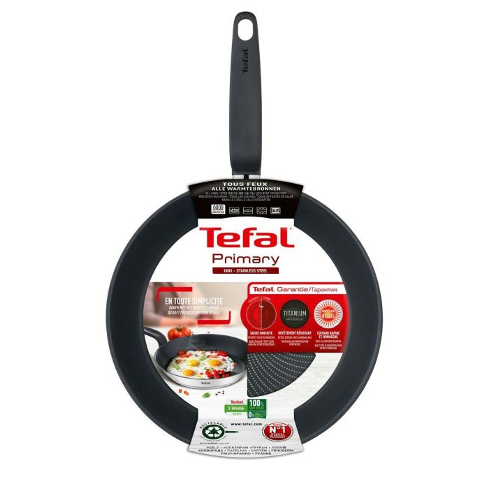 TEFAL E3090704 PRIMARIA sartén de acero inoxidable con revestimiento antiadherente compatible con inducción de 30 cm 1