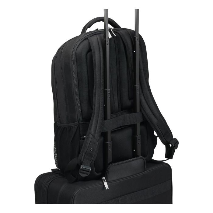 DICOTA Eco Backpack SELECT Mochila para portátil de 17.3 pulgadas, compartimento para portátil, hecha con materiales reciclados, unisex, negro 7